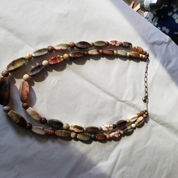 𝅺jay KING multi jasper double strandnecklace - Picture 7 of 13